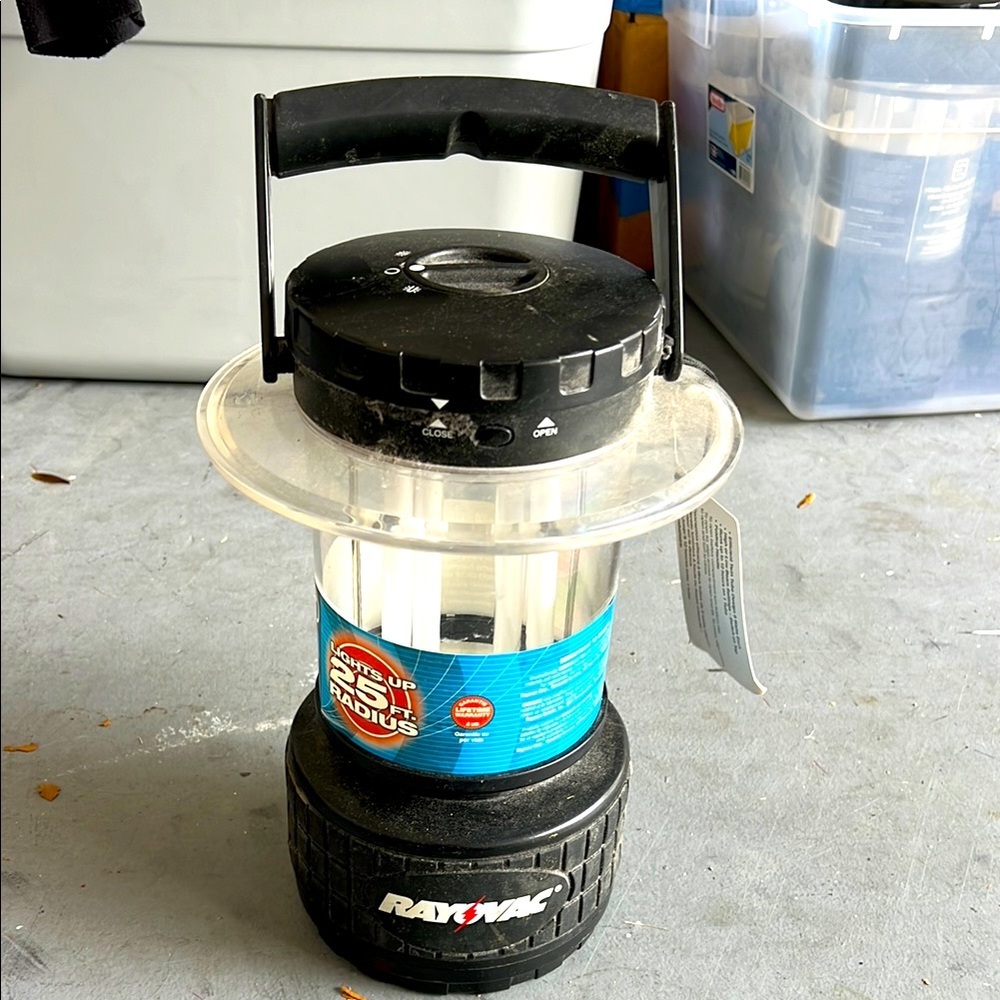 Rayovac Black and Clear Lantern